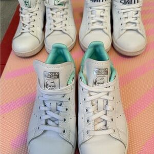 Adidas women White and Teal Sneakers